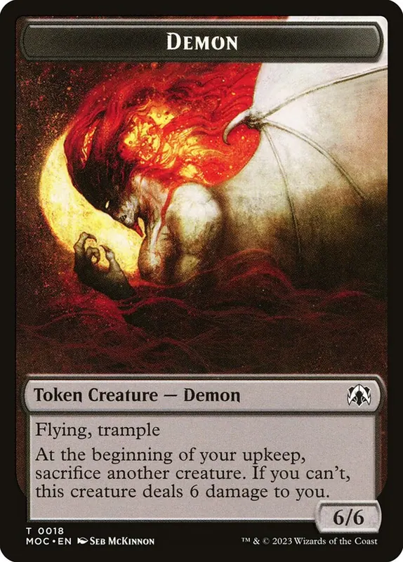 Demon [March of the Machine Commander Tokens]