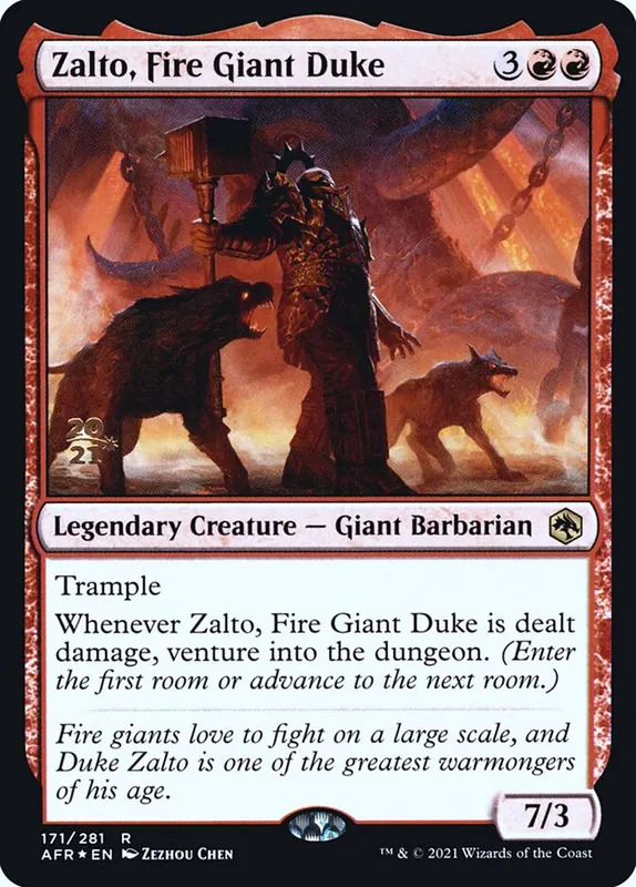 Zalto, Fire Giant Duke [Adventures in the Forgotten Realms Promos]