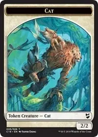Cat // Soldier Double-Sided Token [Commander 2018 Tokens]