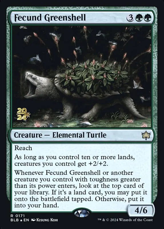 Fecund Greenshell [Bloomburrow Promos]