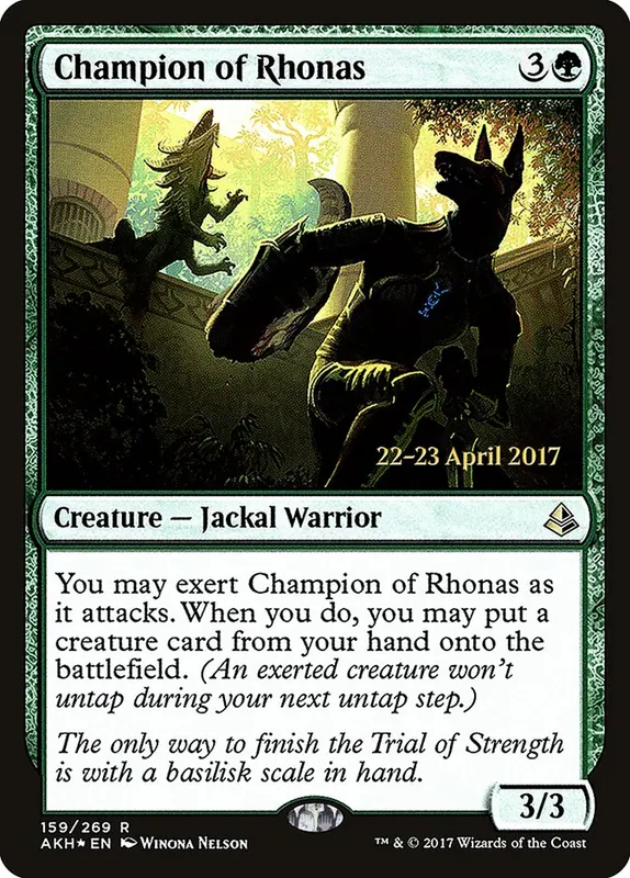 Champion of Rhonas [Amonkhet Promos]