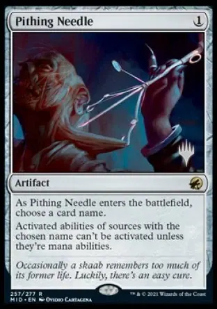 Pithing Needle (Promo Pack) - Español [Innistrad: Midnight Hunt Promos]