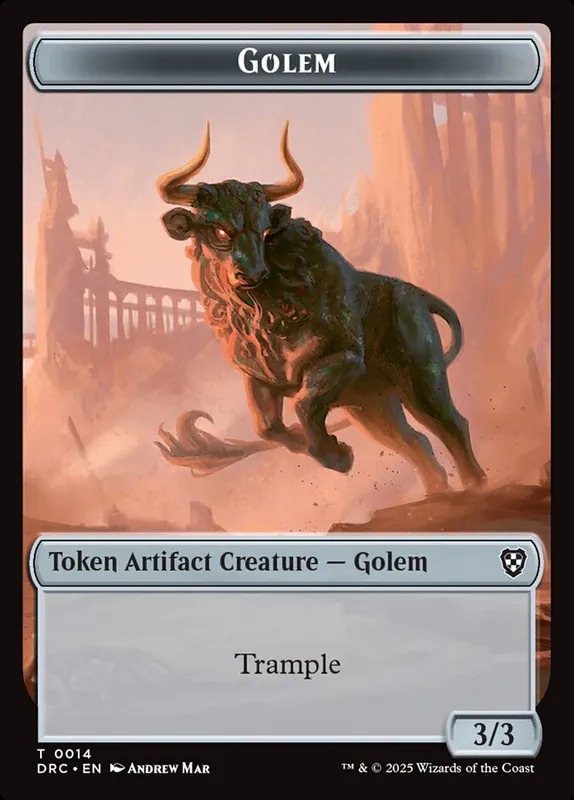 Golem [Aetherdrift Commander Tokens]