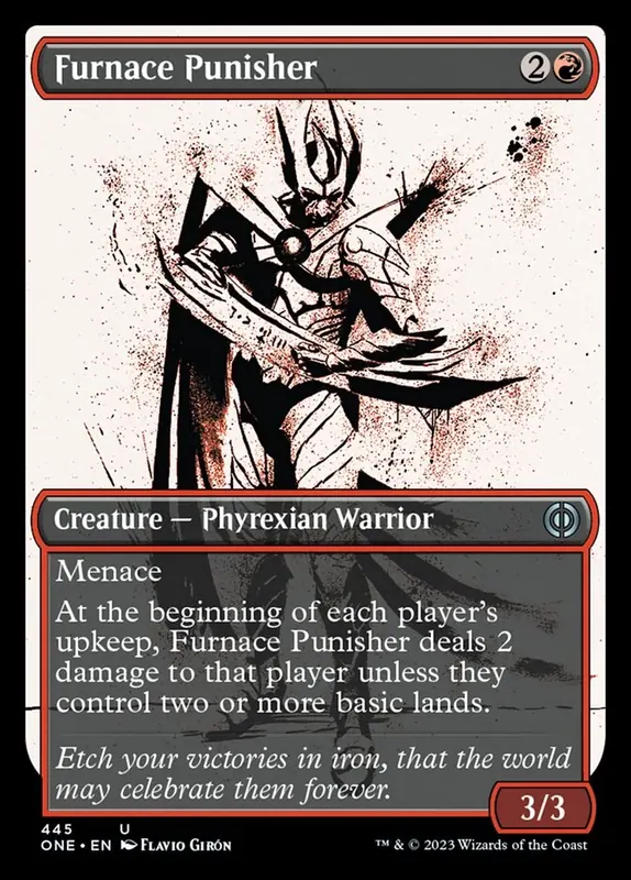 Furnace Punisher (Showcase Ichor Step-and-Compleat Foil) [Phyrexia: All Will Be One]