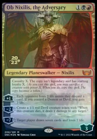 Ob Nixilis, the Adversary [Streets of New Capenna Prerelease Promos] - Español
