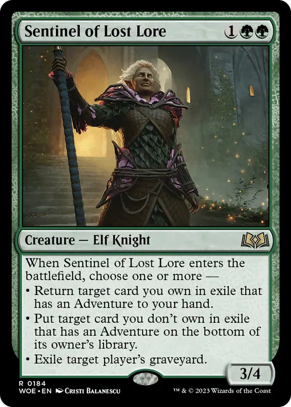 Sentinel of Lost Lore [Wilds of Eldraine] - Español