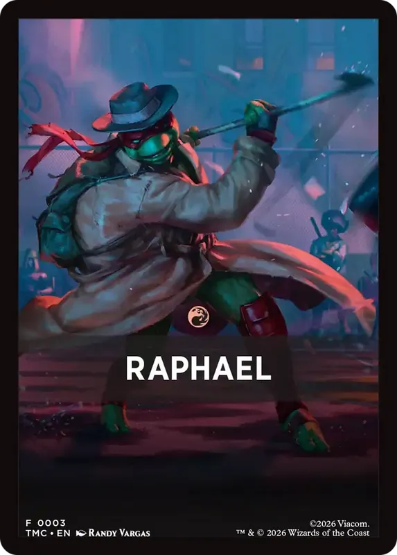 Raphael Theme Card [Teenage Mutant Ninja Turtles Commander Tokens]