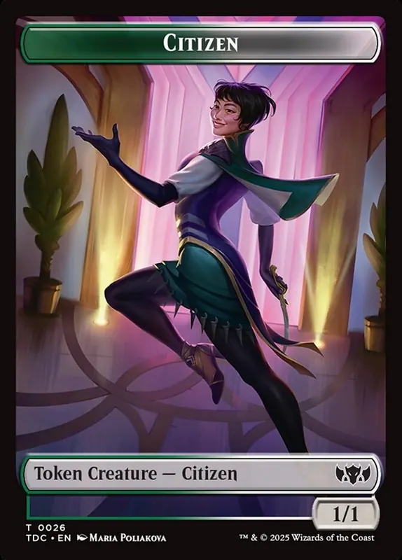 Citizen [Tarkir: Dragonstorm Commander Tokens]