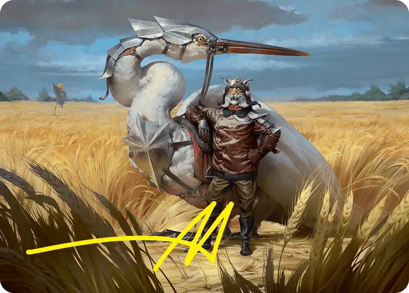 Skyknight Squire Art Card (4/54) (Gold-Stamped Signature) [Foundations Art Series]