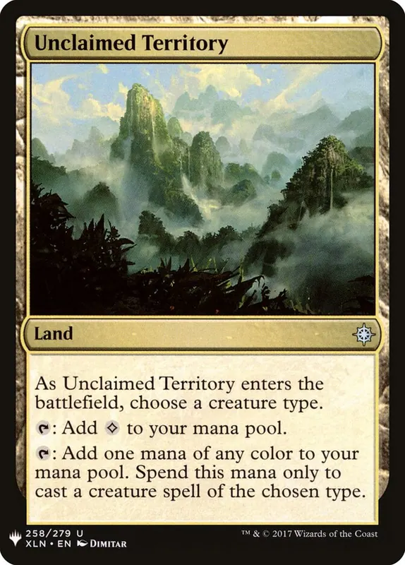 Unclaimed Territory [The List]