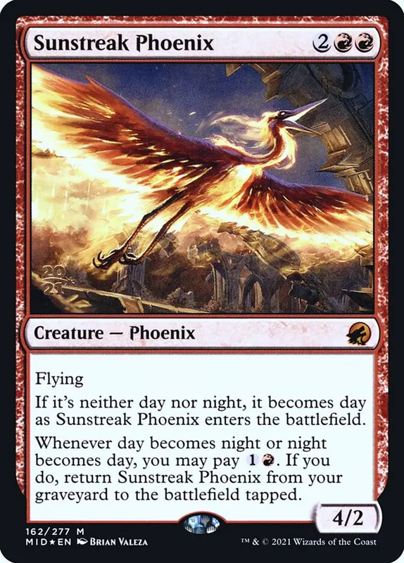 Sunstreak Phoenix [Innistrad: Midnight Hunt Promos]
