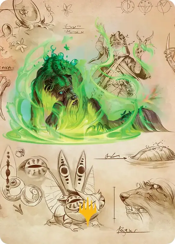 Germination Practicum Art Card (Gold-Stamped Planeswalker Symbol) [Secrets of Strixhaven Art Series]