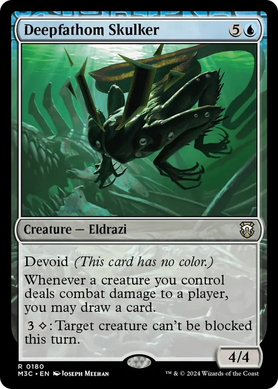 Deepfathom Skulker (Ripple Foil) [Modern Horizons 3 Commander]
