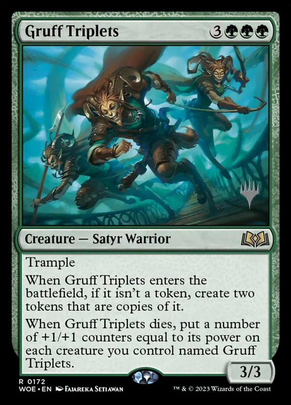 Gruff Triplets [Wilds of Eldraine Promos]