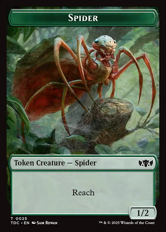 Spider [Tarkir: Dragonstorm Commander Tokens]