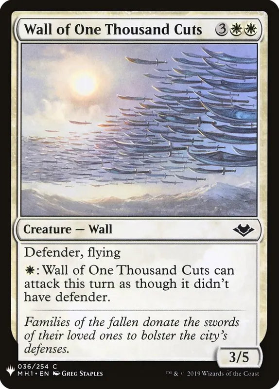 Wall of One Thousand Cuts [The List]