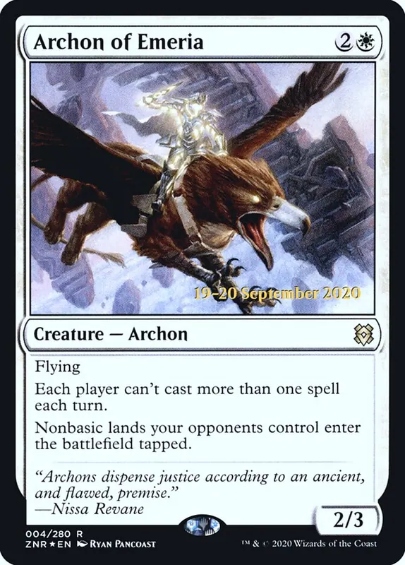 Archon of Emeria [Zendikar Rising Promos]