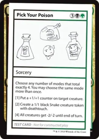 Pick Your Poison (2021 Edition) [Mystery Booster Playtest Cards]