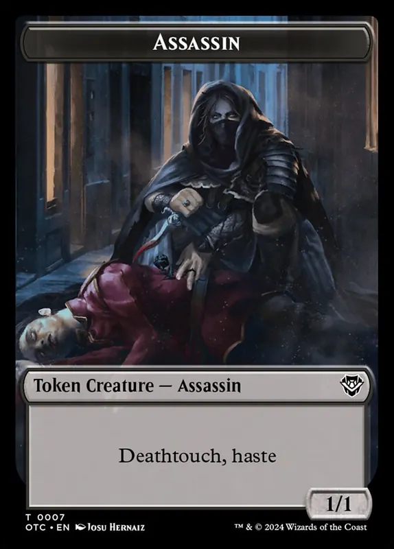 Assassin [Outlaws of Thunder Junction Commander Tokens]