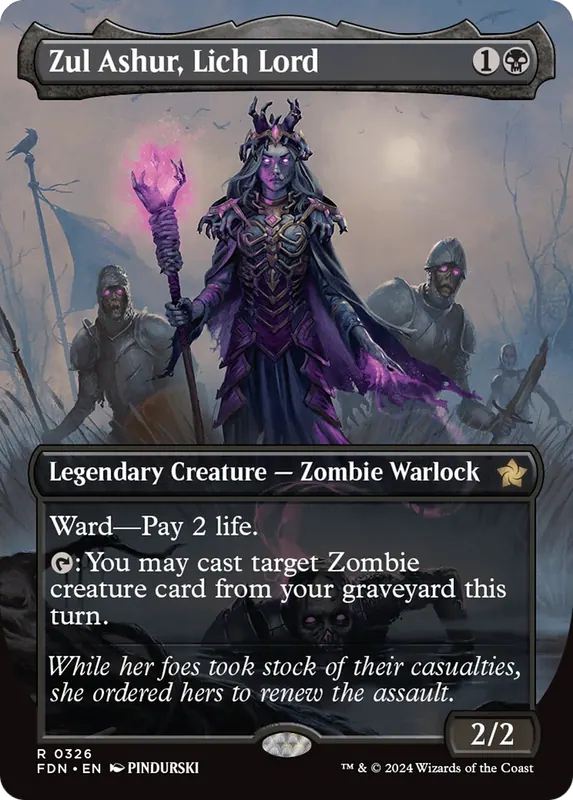 Zul Ashur, Lich Lord (Borderless) - Español [Foundations]
