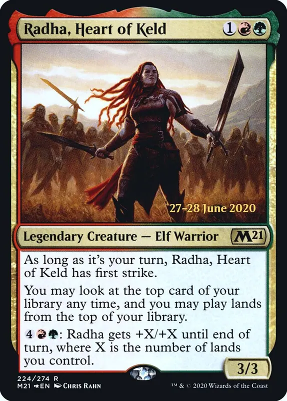 Radha, Heart of Keld [Core Set 2021 Promos]