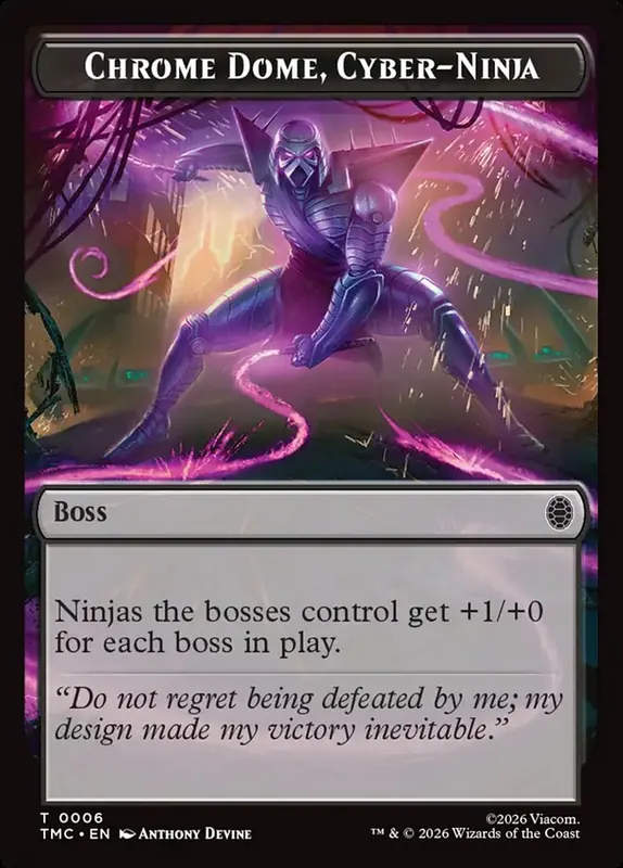 Chrome Dome, Cyber-Ninja [Teenage Mutant Ninja Turtles Eternal Tokens]