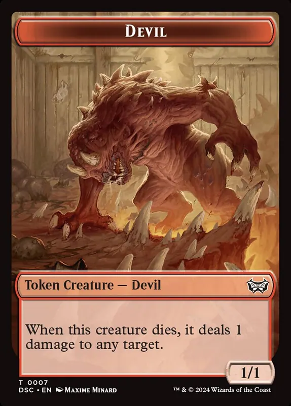 Devil [Duskmourn Commander Tokens]
