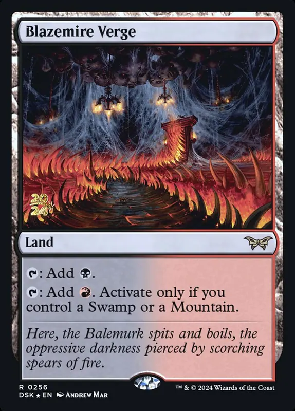 Blazemire Verge [Duskmourn: House of Horror Promos]