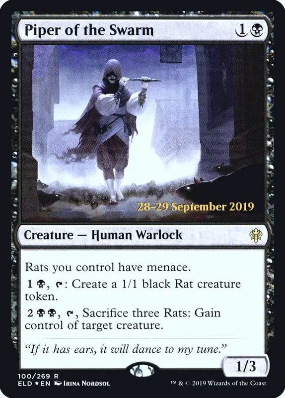 Piper of the Swarm [Throne of Eldraine Promos]