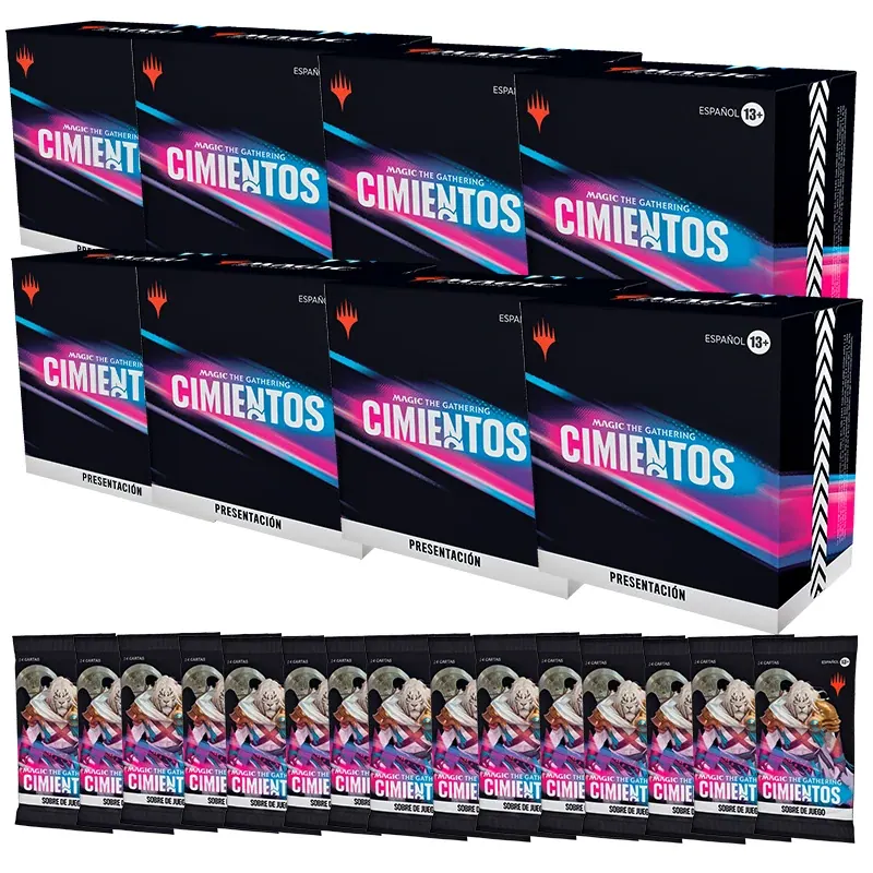 Mtg Combo 8 Kits Prerelease At Home + 16 Sobres De Juego – Fundations – Español