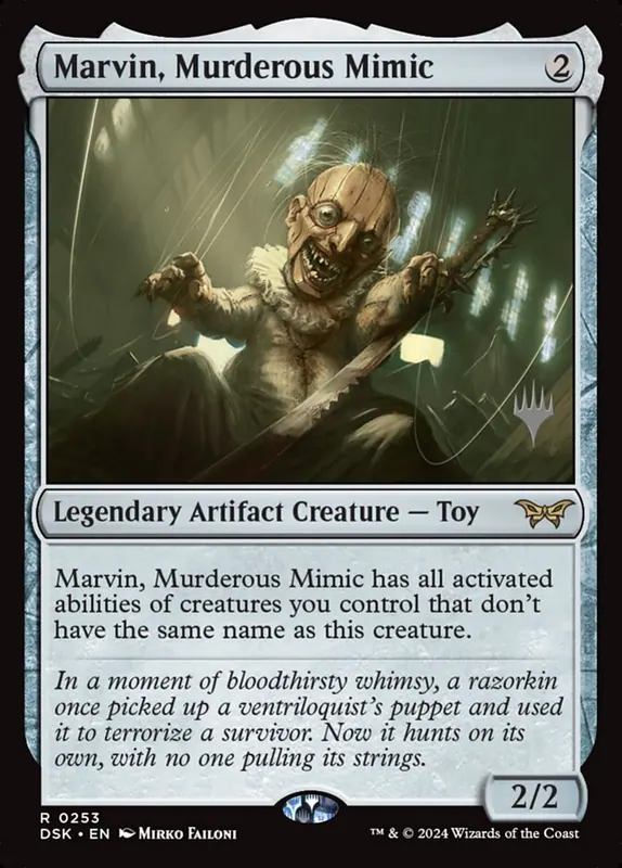 Marvin, Murderous Mimic [Duskmourn: House of Horror Promos]