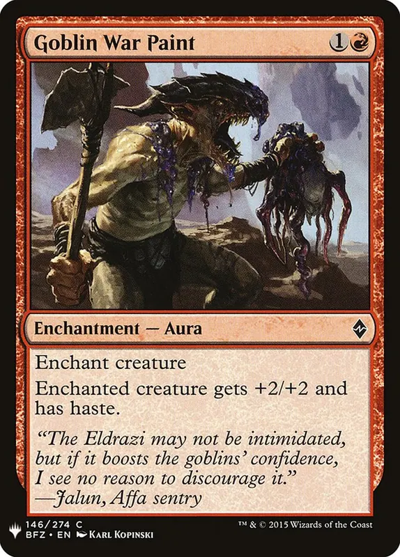 Goblin War Paint [The List]