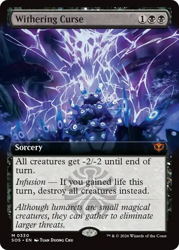 Withering Curse (Extended Art) [Secrets of Strixhaven]