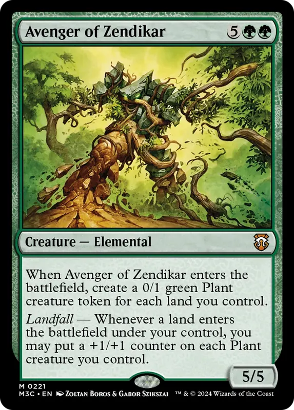 Avenger of Zendikar (Ripple Foil) [Modern Horizons 3 Commander]