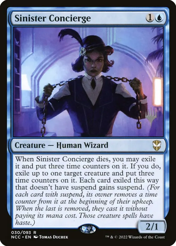 Sinister Concierge [New Capenna Commander Promos]