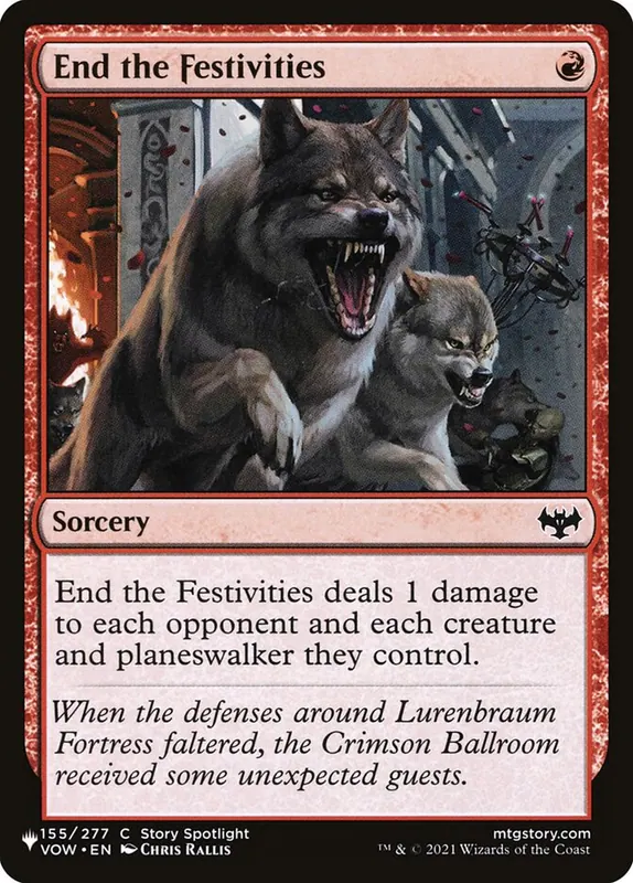 End the Festivities [The List]