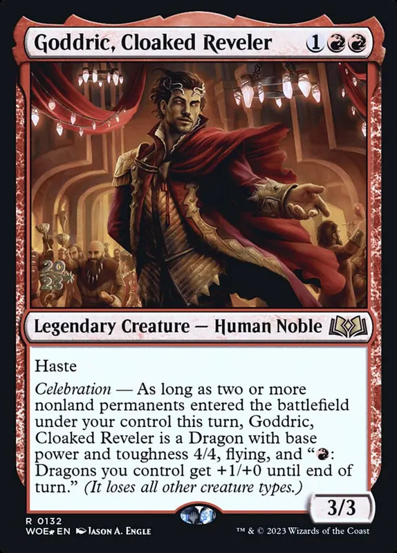 Goddric, Cloaked Reveler [Wilds of Eldraine Promos]
