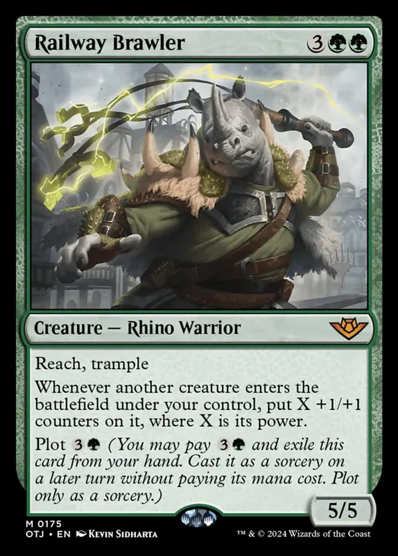 Railway Brawler [Outlaws of Thunder Junction Promos]