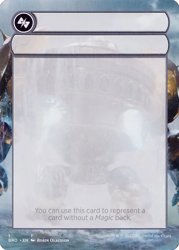 Double-Faced Substitute Card [The Brothers' War Substitute Cards]