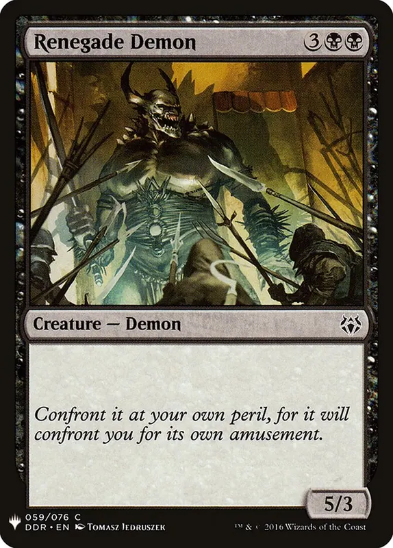 Renegade Demon [The List]
