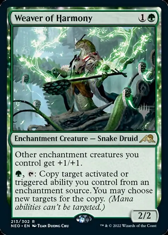 Weaver of Harmony (Promo Pack) - Español [Kamigawa: Neon Dynasty Promos]