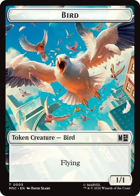 Bird // Rhino Double-Sided Token [Marvel Super Heroes Commander Tokens]