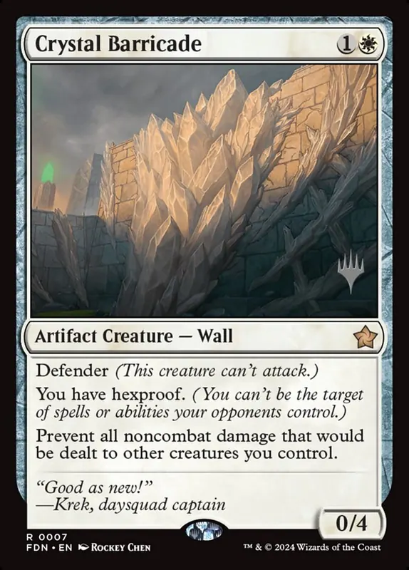 Crystal Barricade [Foundations Promos]
