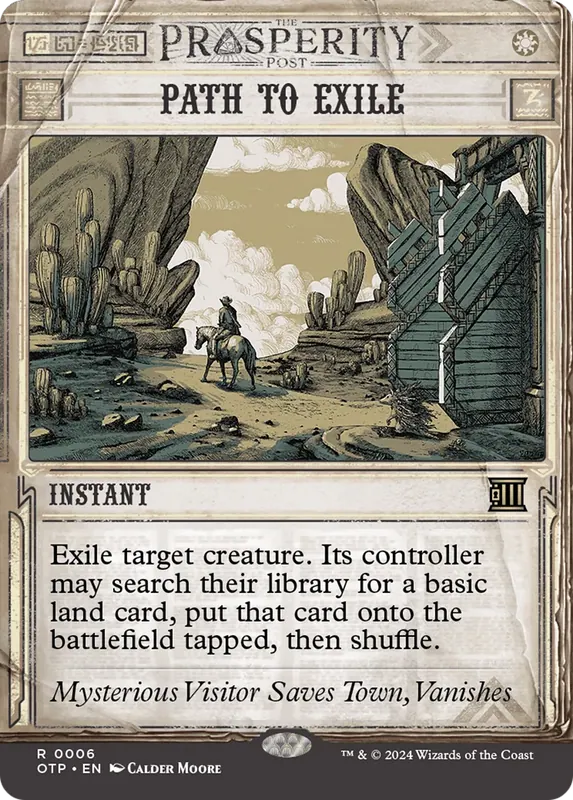 Path to Exile [Outlaws of Thunder Junction: Breaking News] - Español