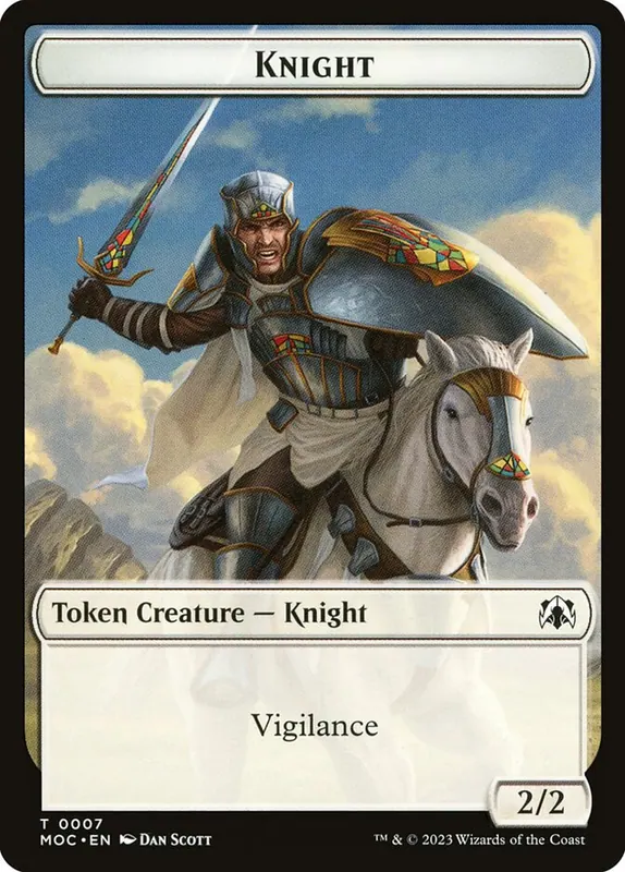 Knight [March of the Machine Commander Tokens]