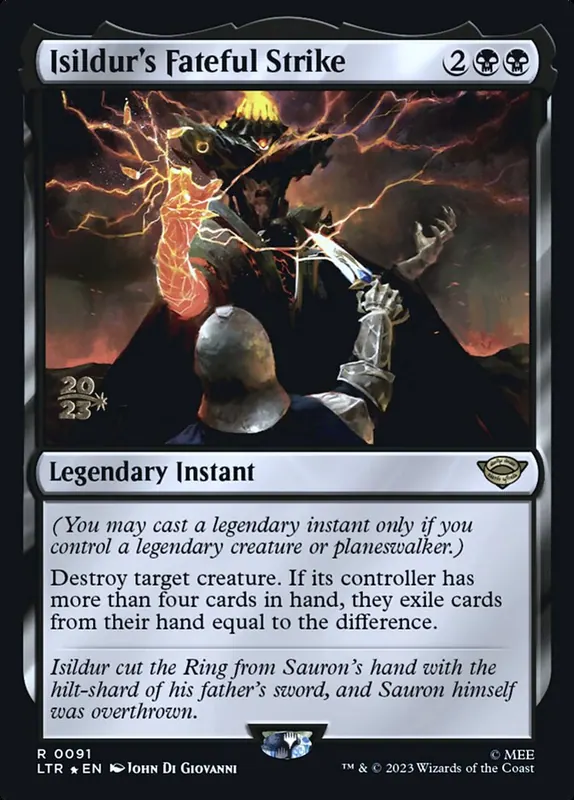 Isildur's Fateful Strike [Tales of Middle-earth Promos]