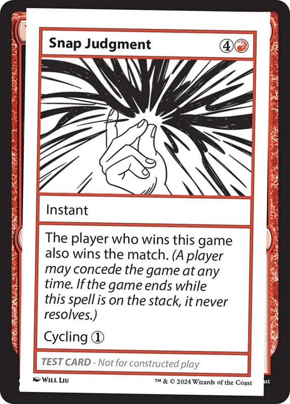 Snap Judgment [Mystery Booster 2]