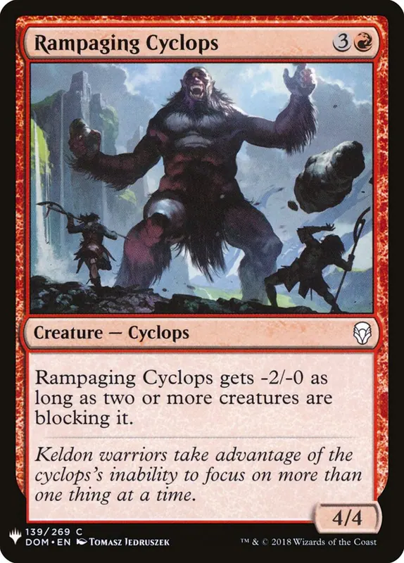 Rampaging Cyclops [The List]