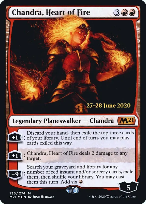 Chandra, Heart of Fire [Core Set 2021 Promos]