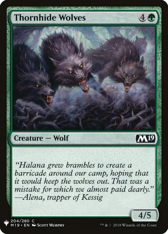 Thornhide Wolves [The List]